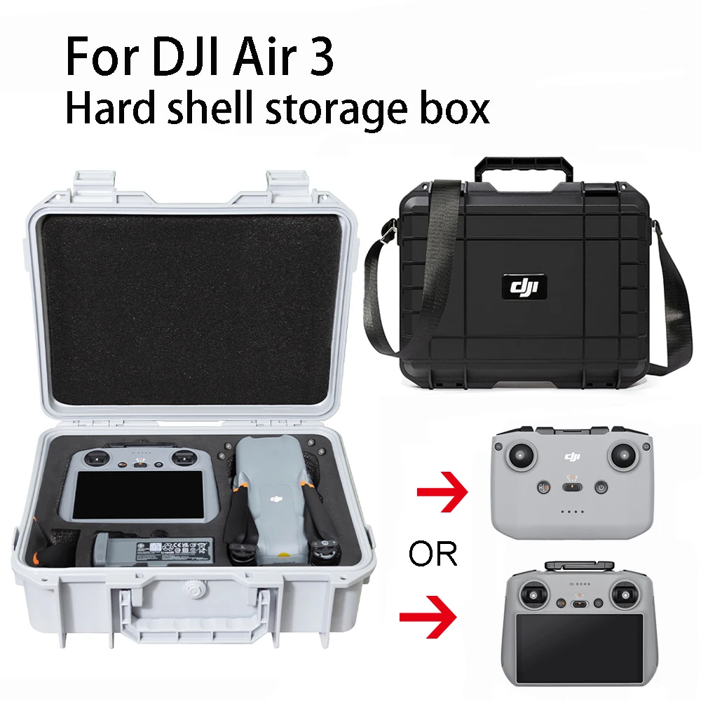 Для DJI Air 3 коробка для хранения, жесткий корпус, коробка для аксессуаров портативного дрона Для DJI air 3, взрывозащищенная коробка0