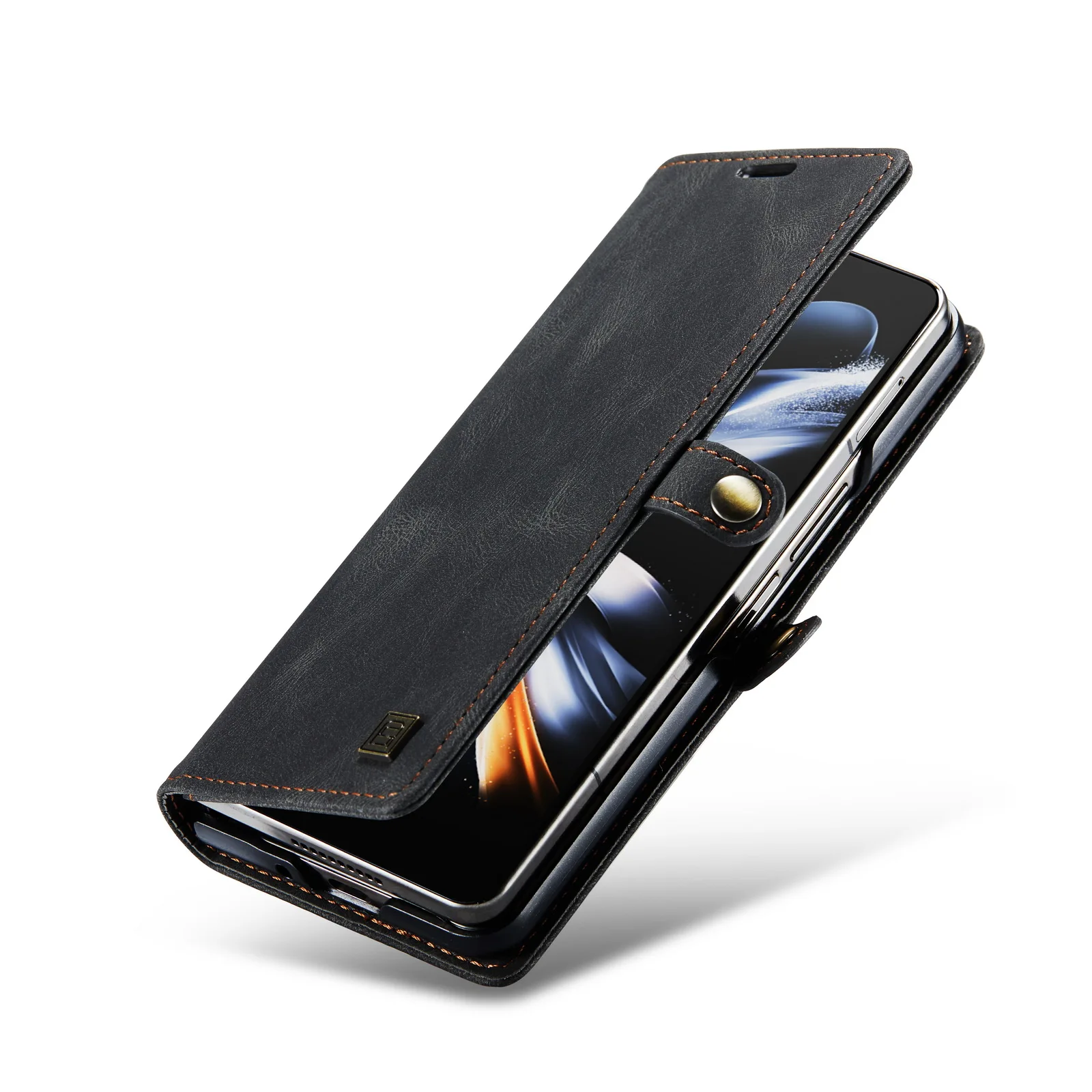 Деловой Кожаный Бумажник Складной Чехол для Samsung Galaxy Z Fold4 Fold 5 Fold5 Fold 4 Zfold4 Zfold5 Нескользящий Слот Для Карт Памяти Чехол Для Телефона2