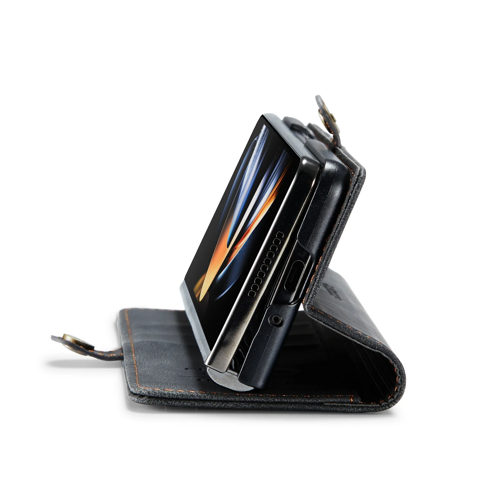 Деловой Кожаный Бумажник Складной Чехол для Samsung Galaxy Z Fold4 Fold 5 Fold5 Fold 4 Zfold4 Zfold5 Нескользящий Слот Для Карт Памяти Чехол Для Телефона5