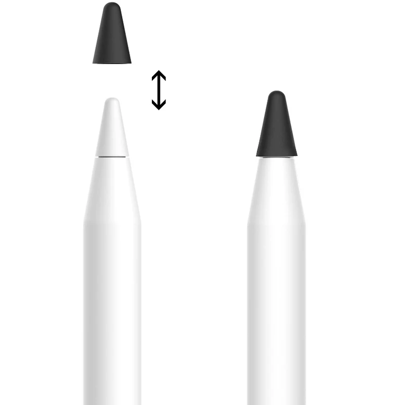 Чехол для кончика карандаша Apple Pencil 2-го и 1-го поколения, силиконовый чехол для беззвучного пера, чехол для карандаша, защитная пленка для экрана, микс0