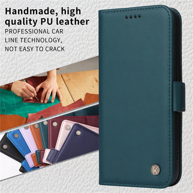 Магнитный Флип-чехол для телефона с Подставкой Samsung Galaxy A22 A32 4G A52s 5G A22e A12 A42 A72 5G, Деловой Кожаный Бумажник, Сумки для карт5