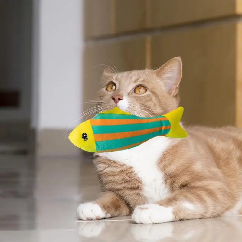 Кошка Жует фаршированную рыбу, кошки-игрушку для релаксации, наполненную Кошачьей мятой, товары для развлечения кошек в гостиной, Кошачий домик, убежище для домашних животных2
