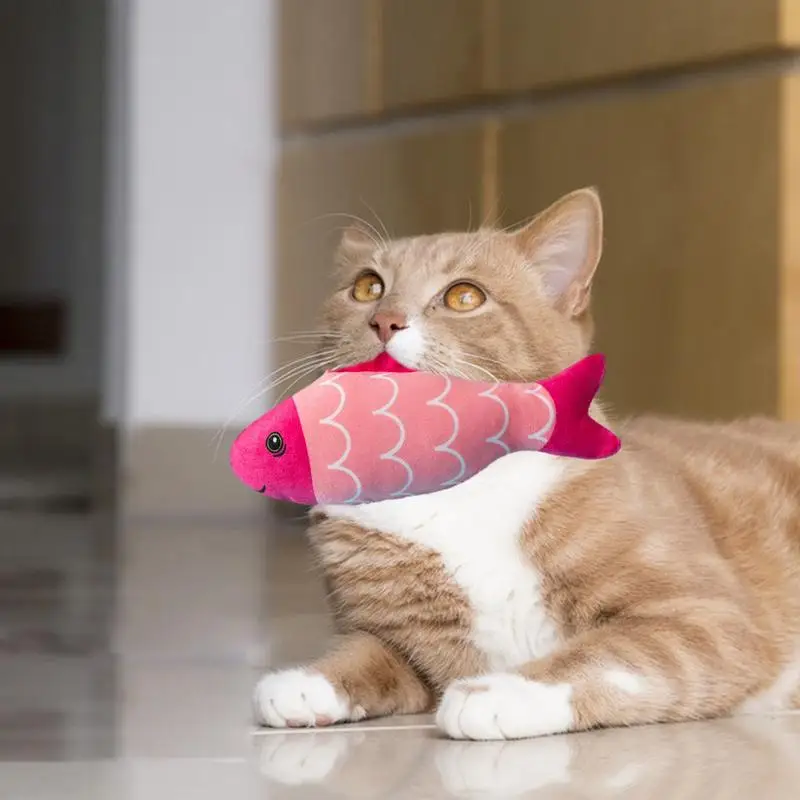Кошка Жует фаршированную рыбу, кошки-игрушку для релаксации, наполненную Кошачьей мятой, товары для развлечения кошек в гостиной, Кошачий домик, убежище для домашних животных3