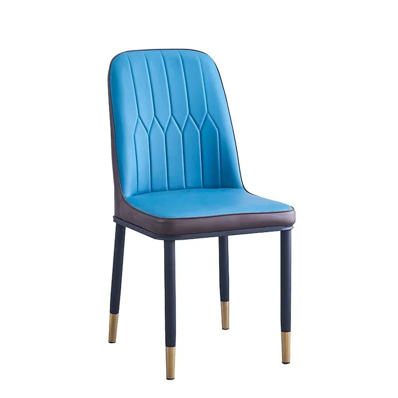 Роскошные и простые обеденные столы и стулья в скандинавском стиле, бытовая металлическая кожаная мягкая сумка, кресло для отдыха, стул для взрослых, столовая в отеле4