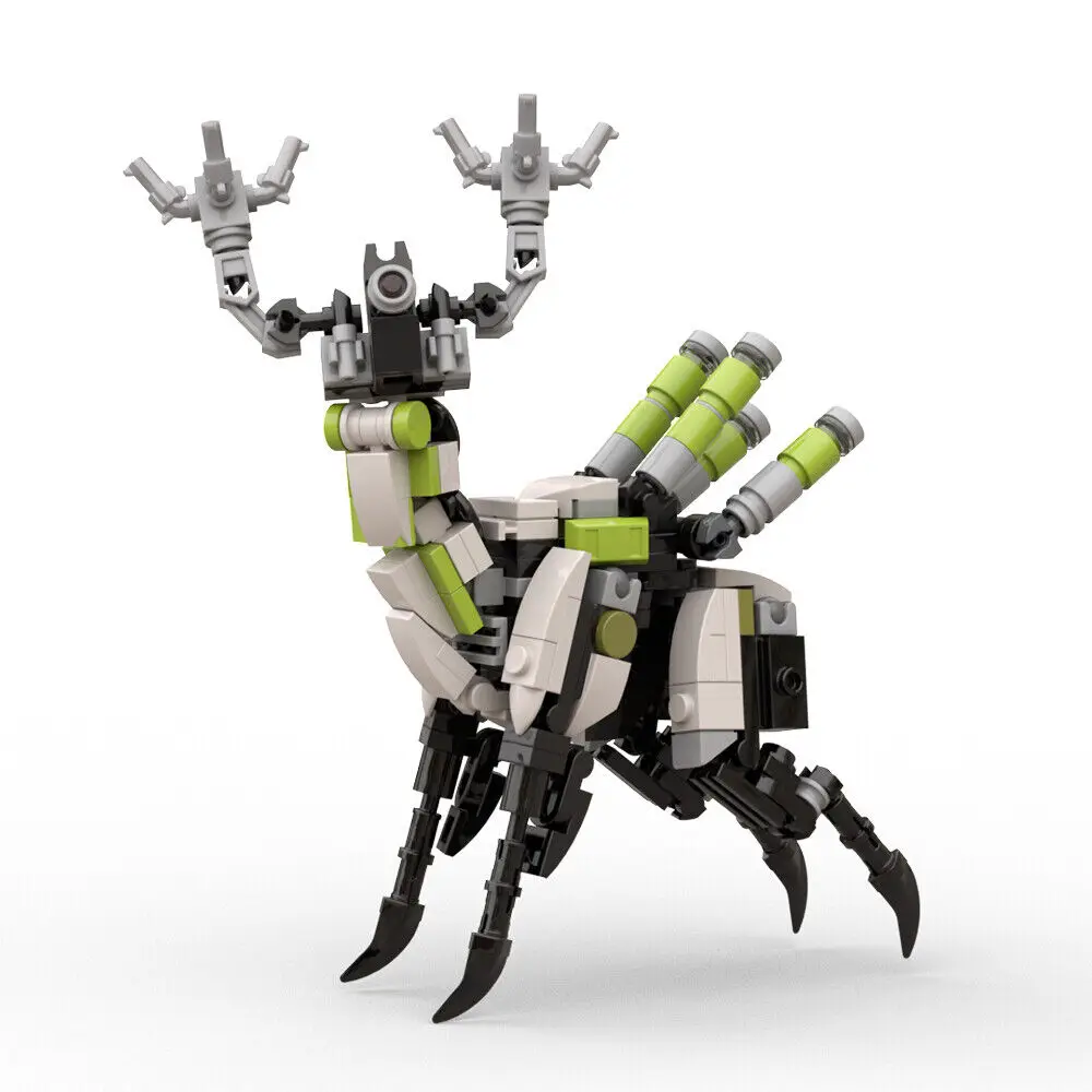 Модель робота Grazer Micro в форме оленя Herbivore 210 деталей из игры MOC Build0