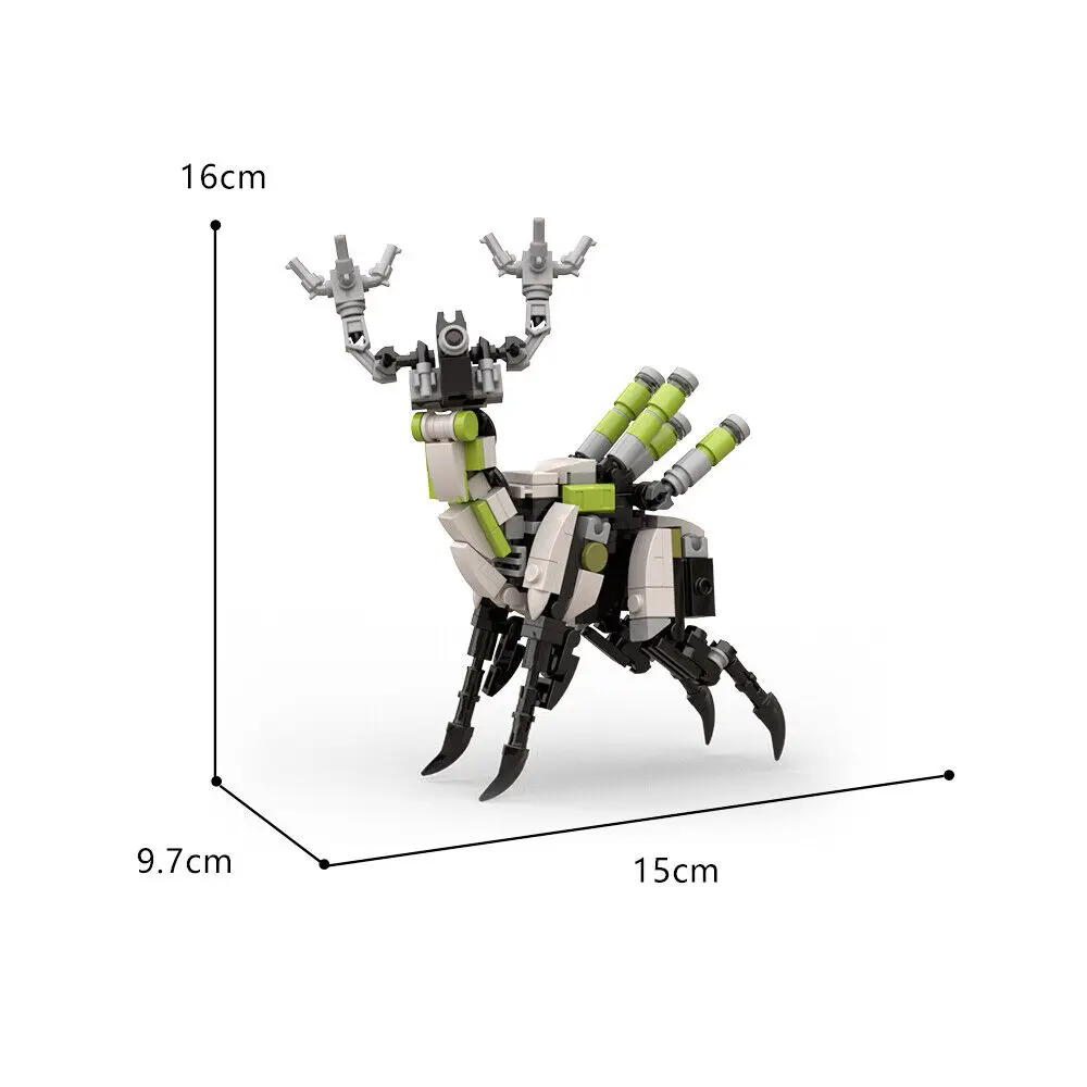 Модель робота Grazer Micro в форме оленя Herbivore 210 деталей из игры MOC Build1