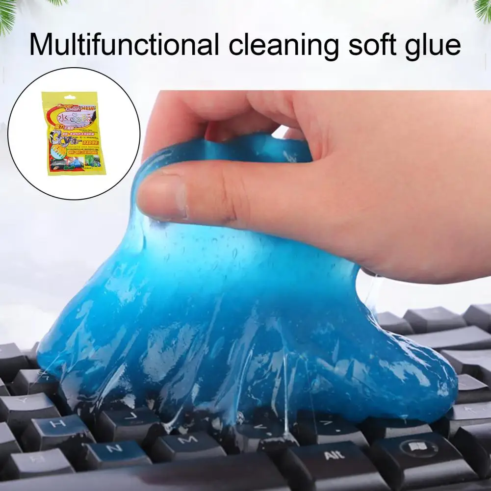 Чистящая резинка Отличный многоразовый слизистый клей для чистки салона автомобиля Гель для чистки автомобиля Gel Clean Glue3