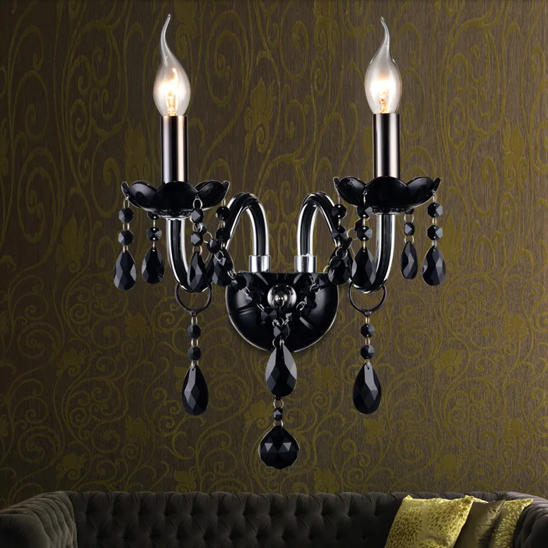 Современные черные хрустальные люстры K9, освещение для гостиной, Украшение дома на вилле в отеле, Внутренний светильник, цоколь лампы E14, многоголовки4