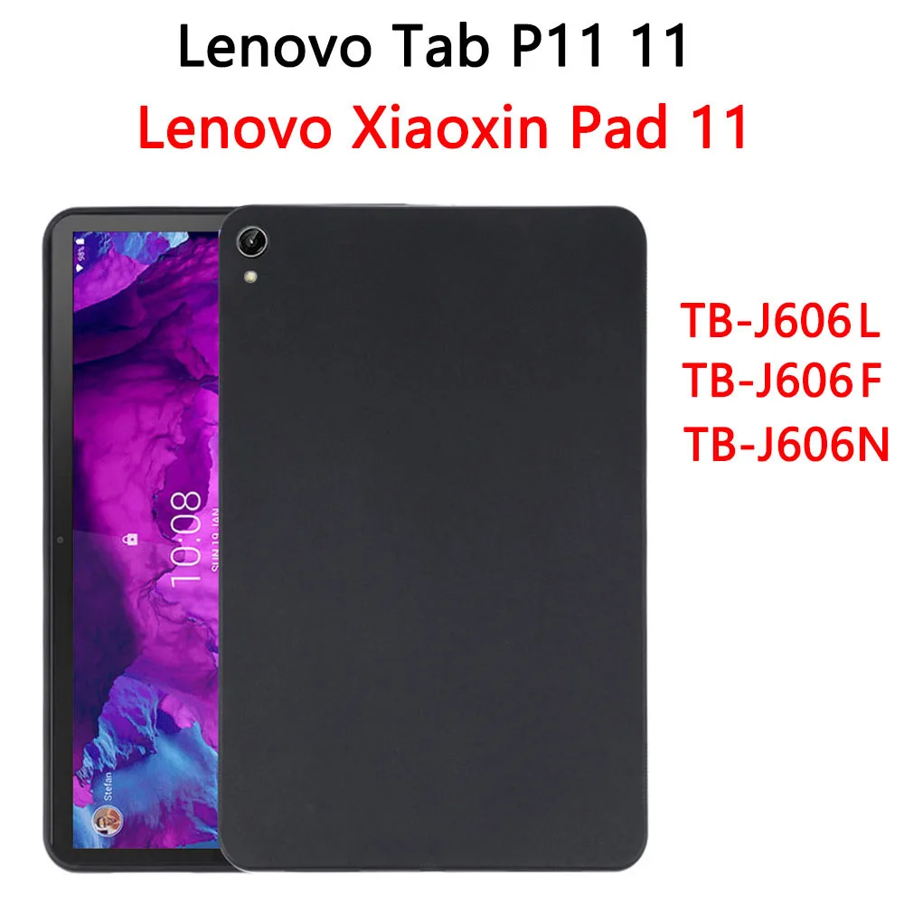 Мягкий Силиконовый Чехол Для Lenovo Xiaoxin Pad Tab P11 11 2021 TB-J606F TB-J606N TB-J606L Гибкий Чехол Для Планшета Black Fundas0