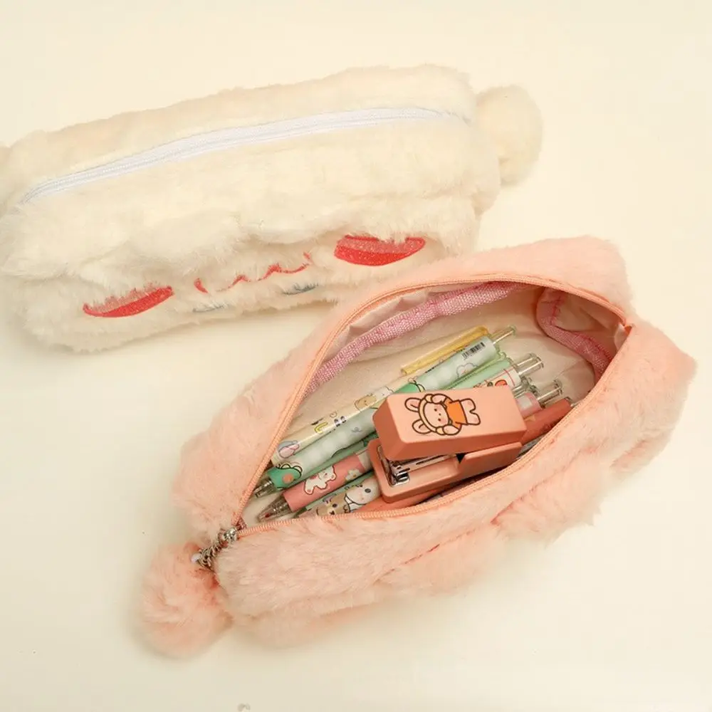 Студенческие канцелярские принадлежности для макияжа большой емкости, Пенал в Корейском стиле, Канцелярская сумка, чехол для карандашей, сумки для хранения на рабочем столе4