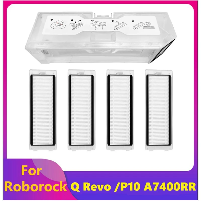 Пылесборник с Hepa-фильтрами белого цвета для робота-пылесоса Roborock Q Revo /Roborock P10 A7400RR0