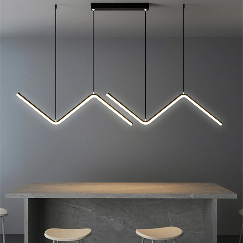 Декоративная лампа в скандинавском стиле с простыми линиями, современная светодиодная люстра для гостиной, столовой, кухни, офиса, домашнего подвесного светильника 2023 г.2