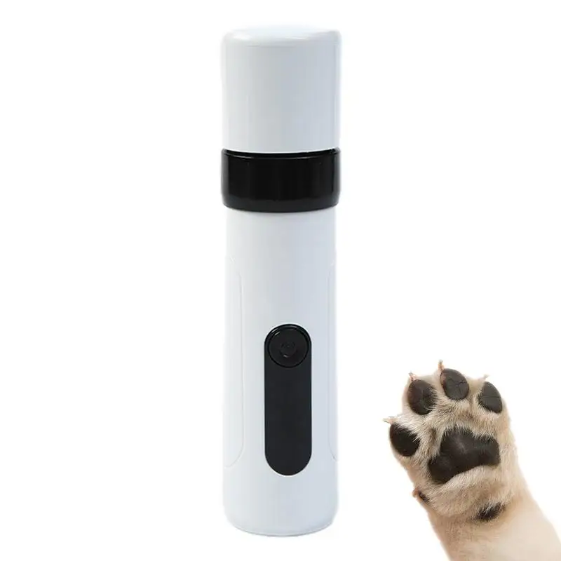 Электрический триммер для ногтей для собак, машинка для стрижки ногтей домашних животных, триммер, супер тихий инструмент для ухода за щенками, мощный 2-скоростной перезаряжаемый собачий гвоздь0