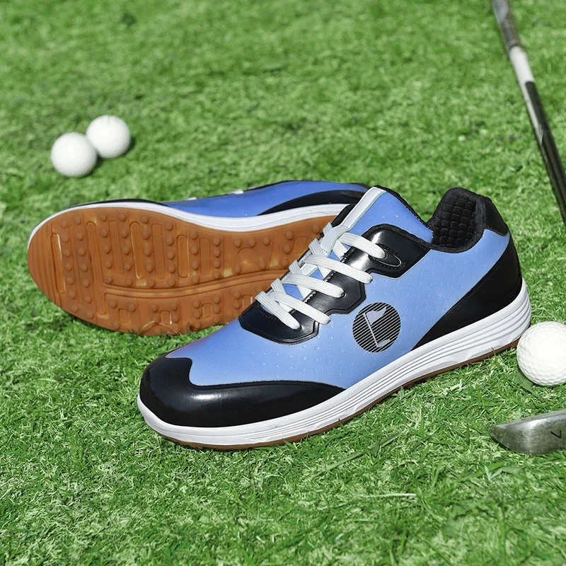 Обувь для гольфа с изменяющимся цветом, мужские и женские профессиональные кроссовки для гольфа без шипов, обувь для гольфа, кроссовки, обувь для игроков в гольф0