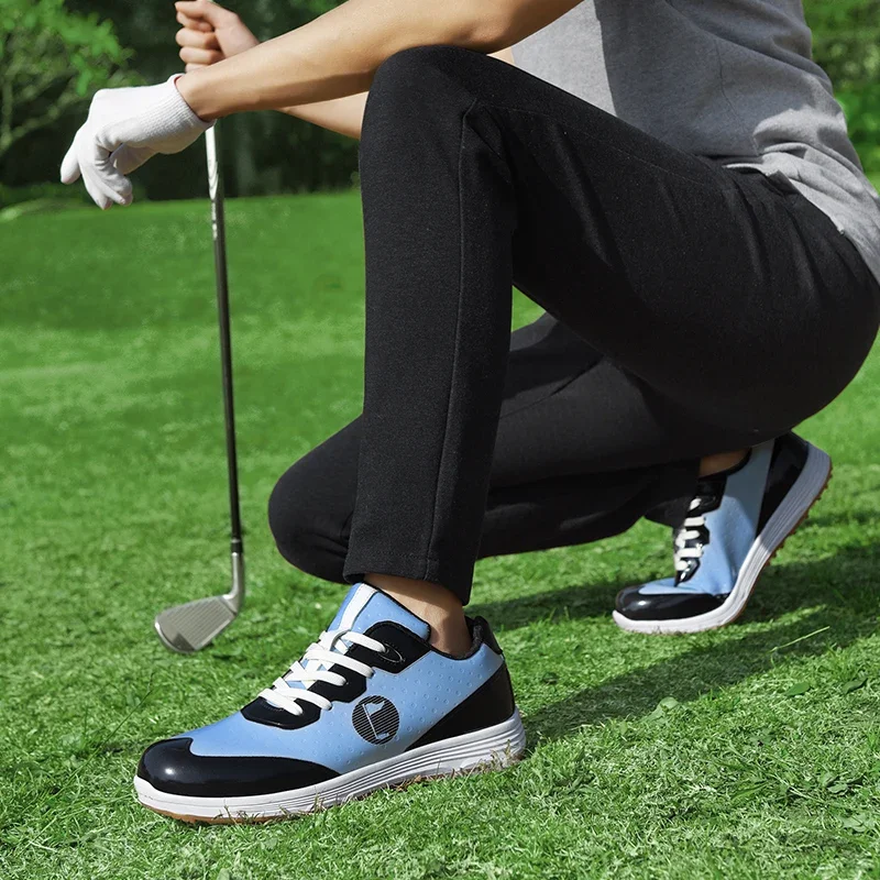 Обувь для гольфа с изменяющимся цветом, мужские и женские профессиональные кроссовки для гольфа без шипов, обувь для гольфа, кроссовки, обувь для игроков в гольф4