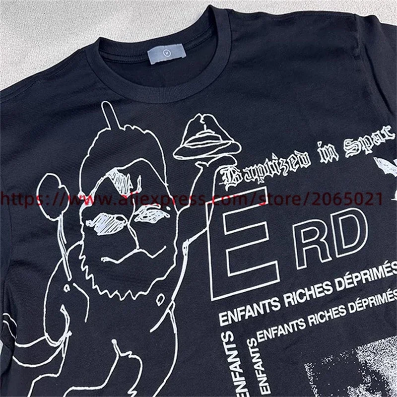 Футболка ERD в стиле панк-рок для мужчин и женщин, высококачественные топы в летнем стиле, футболка3