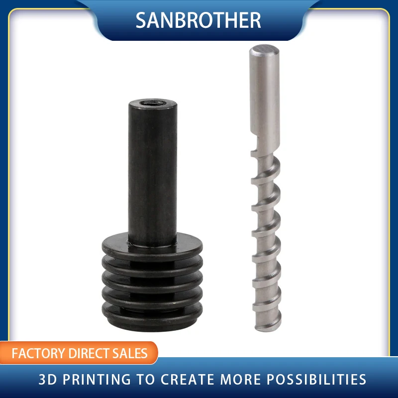 Экструдер для керамического порошка с микрошнековой горловиной, подающий стержень, подающий стержень 8 мм x 82 мм / 10x120 мм, аксессуары для 3D-принтера3