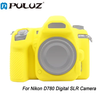 Защитный чехол из высококачественного натурального силикона PULUZ Soft для цифровой зеркальной фотокамеры Nikon D780 Защищает корпус и клавиатуру