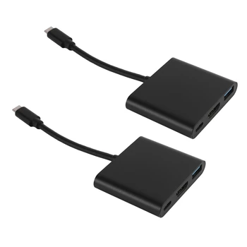 2X Адаптер HDMI USB C Hub для Nintendo Switch, конвертер 1080P Type C в HDMI, док-кабель для Nintendo Switch