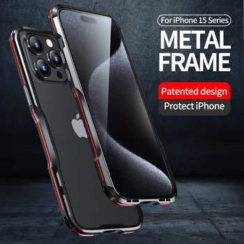 Металлический каркас для iPhone 15 Pro Max Plus Защитная броня Противоударная Легкая Противоударная