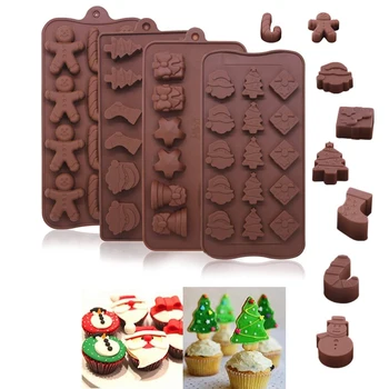 Рождественский дизайн формы, придающий форму печенью, украшающий противни для выпечки, Рождественская форма для шоколада, Пряничный человечек, Рождественская форма для конфет