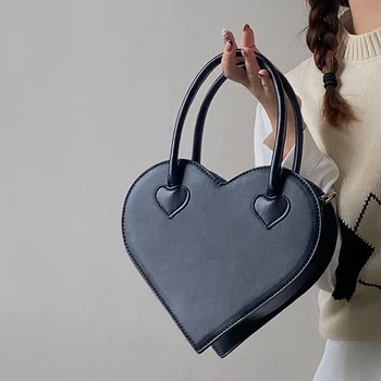 Модный дизайн Женская сумка через плечо Винтажные сумки Cool Girls Love Heart в стиле Ретро Женская черная маленькая сумка-тоут, сумки-мессенджеры