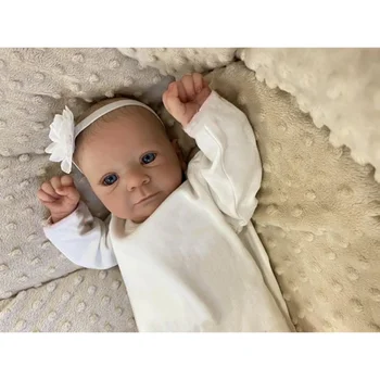 18-дюймовая кукла-Реборн Фелиция, уже готовая, новорожденный ребенок, 3D Кожа, видны вены, милая девочка, кукла, Ручная роспись волос, детская игрушка