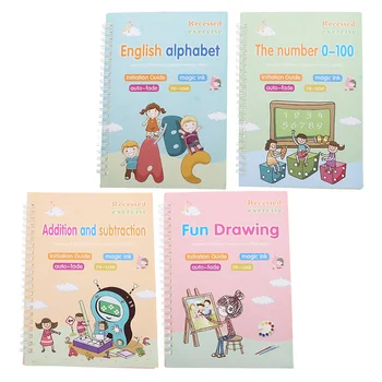Тетрадь для занятий английским языком, Книги для малышей, Другая Бумага для рисования, холст, белый картон Для детей