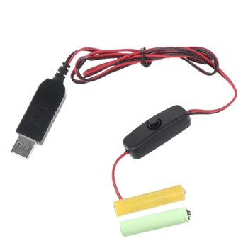 От USB до 3 В LR03 AAA с переключателями для дистанционного управления радио светодиодной подсветкой