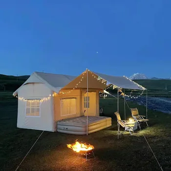 Надувные палатки для каюты, походная уличная брезентовая палатка для семейной вечеринки, самонесущая конструкция, простая установка