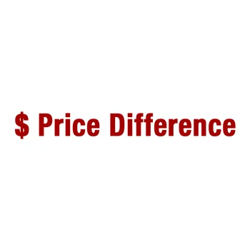 Разница в цене или дополнительная стоимость доставки