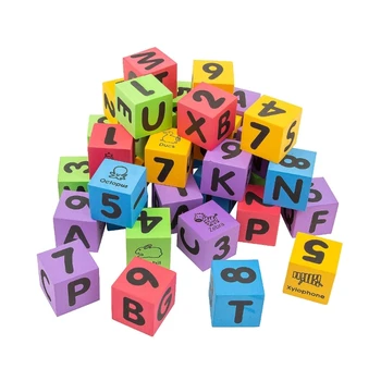 Кубики с алфавитами DXAB, большие поролоновые кубики, принадлежности для занятий, кубики для учителя, обучающая игрушка для счета, инструмент для обучения математике