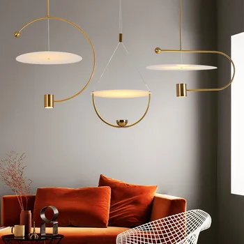 Дизайнерский подвесной светильник в скандинавском стиле для модельной комнаты в квартире, светодиодный подвесной светильник, креативное искусство, столовая, гостиная, минималистичное окно