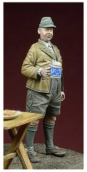 1/35 Набора фигурок из смолы, моделирующих сцену солдата на Октоберфесте, 1 фигурка в разобранном виде, неокрашенная.