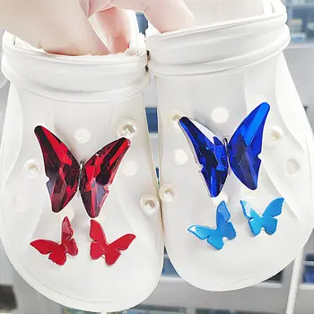 Аксессуары для обуви серии Fantasy Butterfly Красивое украшение для обуви, популярное украшение для сабо и сандалий Рождественский подарок