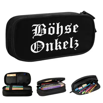 Rock Bohse Onkelz пенал для нот, держатель ручки, сумка для студентов, большое хранилище школьных принадлежностей, подарочные пеналы для карандашей