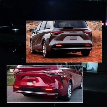 Автомобильные светодиодные фары заднего бампера 12V для Toyota Sienna 2021 2022 Сигнал поворота автомобиля Стоп-сигнал
