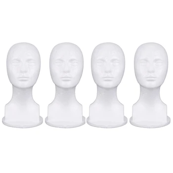 Качественный 4-кратный пенопластовый манекен, модель головы из пенопласта, Очки, Шляпа, Парик, Подставка для дисплея