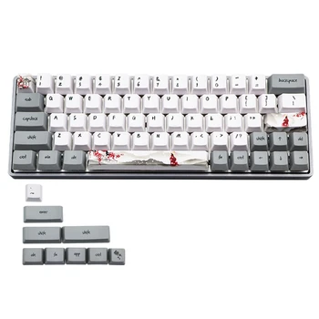 для механической клавиатуры GH60 GK61 GK64 Замените колпачки 73 клавиш сублимацией краски