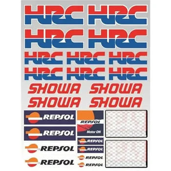 Наклейка на кузов Мотоцикла Светоотражающие Водонепроницаемые Наклейки Декоративные Наклейки Наклейки На Топливный Бак для Honda HRC