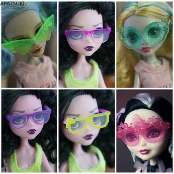 Красочные пластиковые очки для куклы Монстер Хай, солнцезащитные очки для кукол MH, аксессуары для кукольного домика Ever After High 1/6