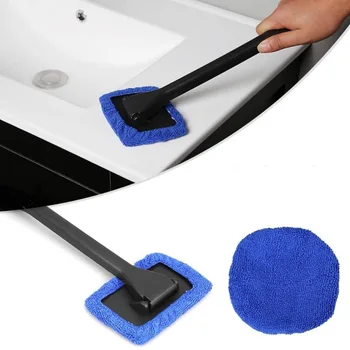 Набор щеток для автоматического мытья окон автомобиля, щетка для чистки стеклоочистителей из микрофибры, инструмент для автоматической мойки с длинной ручкой