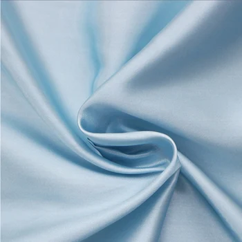 Атласная ткань по метру для пошива платьев, подкладка для одежды, драпировка, Однотонное шифрование, Глянцевая ткань, Гладкая плотная текстура
