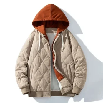 2023 Новая зимняя мужская куртка, бейсбольная мужская куртка с капюшоном, зимняя мужская куртка, ветровка, пальто, мужские пуховики большого размера, пальто