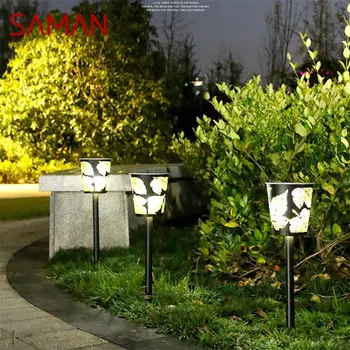 SAMAN Outdoor Lawn Light Creative Solar Waterproof IP65 LED Garden Modern для Домашнего Светильника