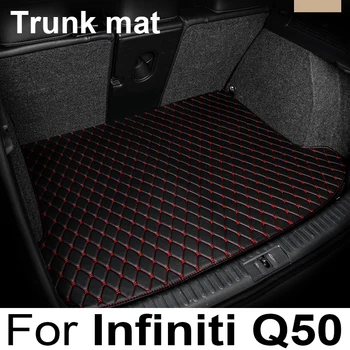 Коврик в багажник автомобиля для Infiniti Q50 Non-hybrid 2014 2015, ковер для грузового лайнера, аксессуары для интерьера.