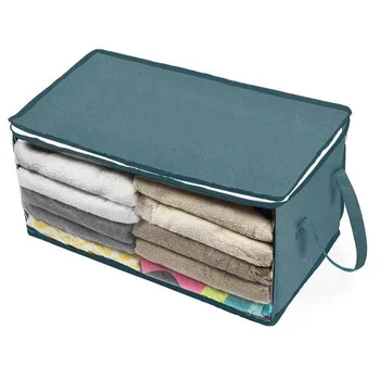 Нетканый ящик для хранения, Хлопковое одеяло, Складная сумка для хранения, шкаф для сортировки одежды, Пыле- и влагостойкий