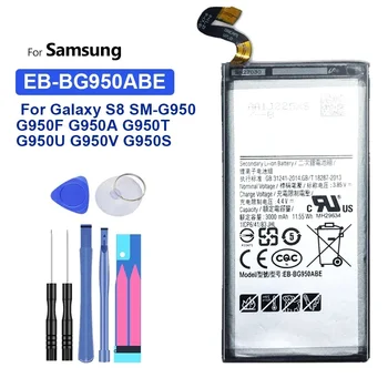 Аккумулятор EB-BG950ABE 3000 мАч для Samsung Galaxy S8 SM-G950 SM G950 G950U G950F G950A G950M Аккумуляторные Батареи с Бесплатными Инструментами