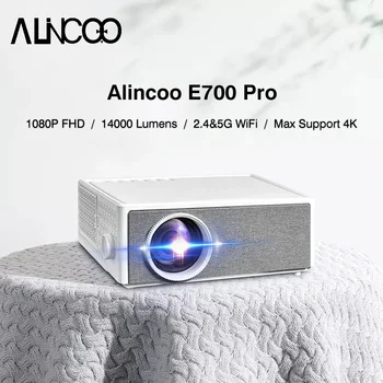 Alincoo E700 Pro Проектор Full HD 1080P 2K 4K Лучевые Проекторы Для Домашнего Кинотеатра 5G WIFI Android Smart Video Movie Beamer Портативный