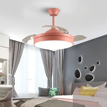 Потолочный вентилятор в скандинавском стиле, современные вентиляторы с невидимым лезвием, лампа для домашней умной гостиной, светодиодный вентилятор с дистанционным управлением, вентиляторы освещения